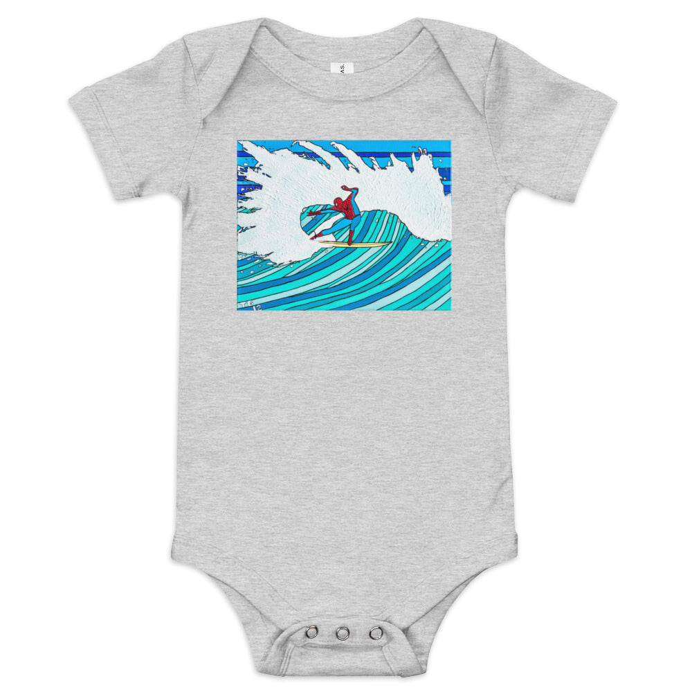 Spidey Style - Baby short sleeve one piece