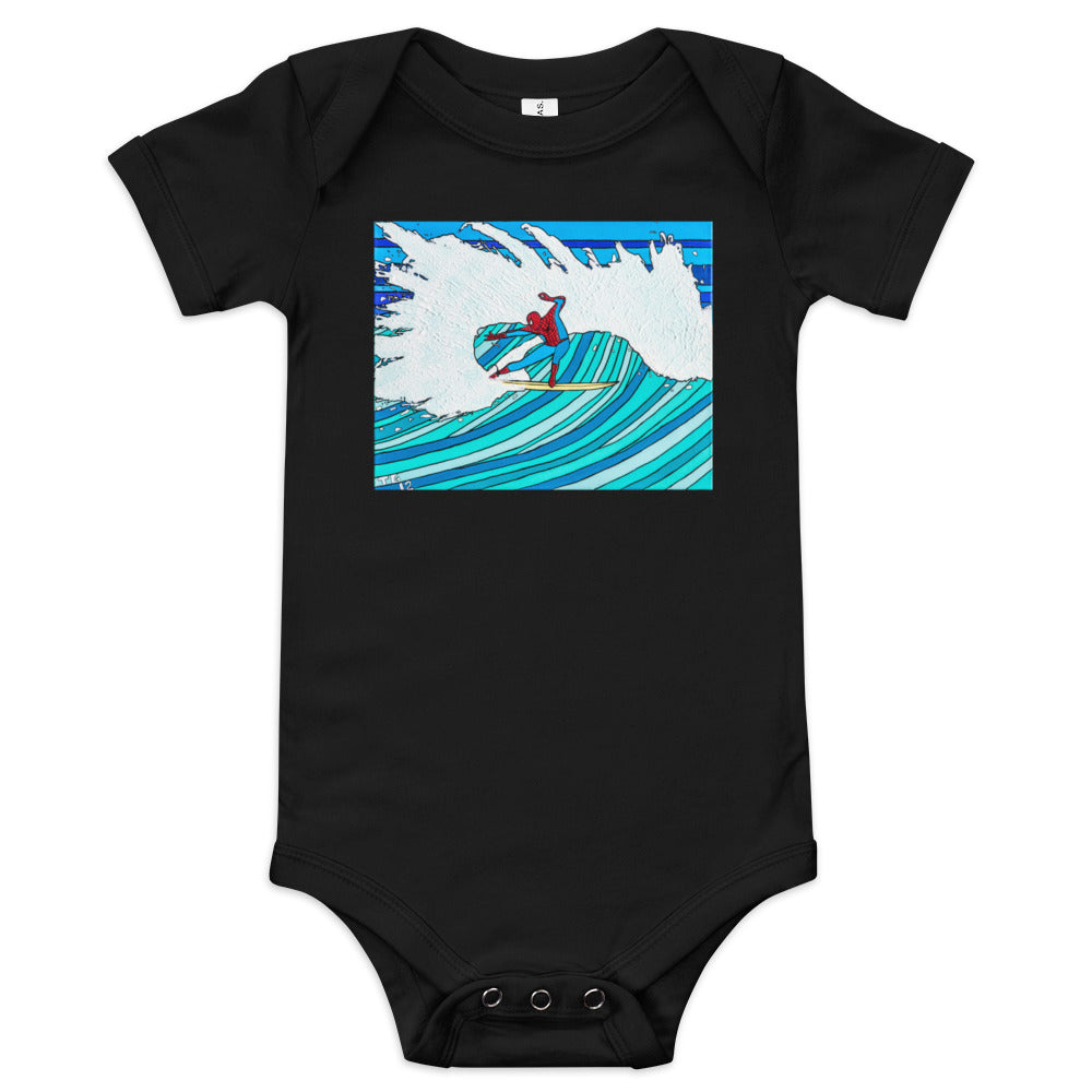 Spidey Style - Baby short sleeve one piece