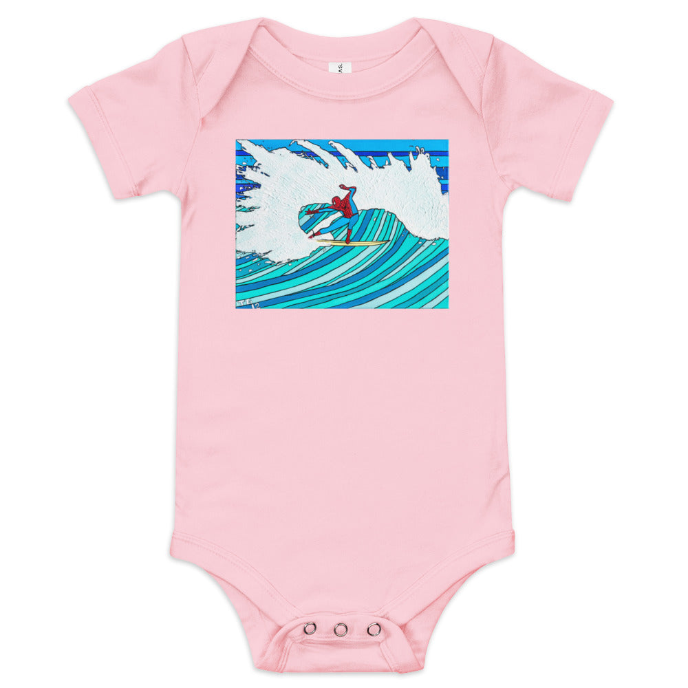 Spidey Style - Baby short sleeve one piece