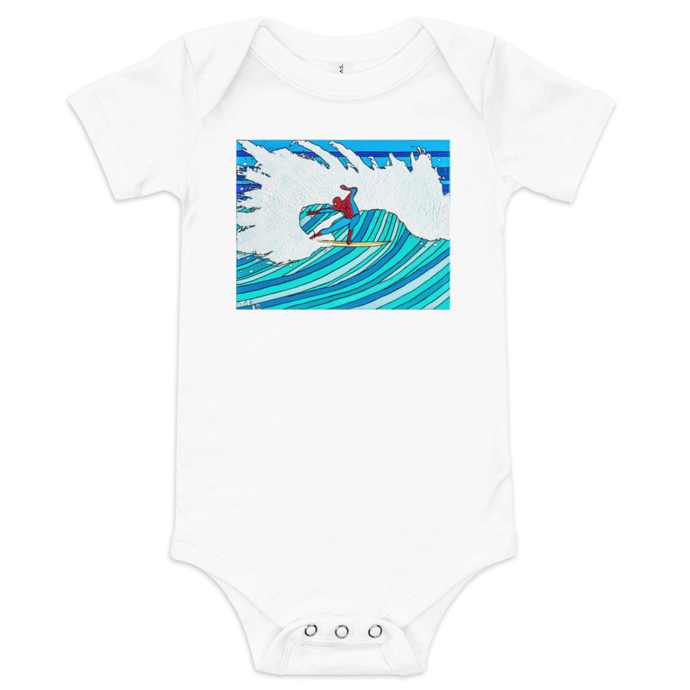 Spidey Style - Baby short sleeve one piece