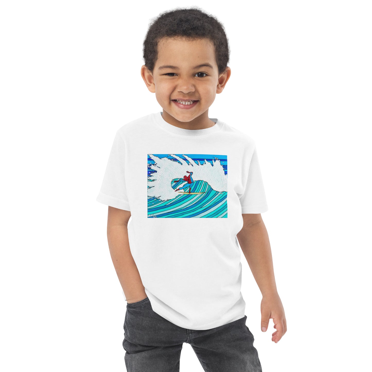 Spidey Style - Toddler jersey t-shirt