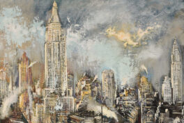 George Grosz, Manhattan, 1946, Harn Museum of Art, Gainesville, USA. Detail.