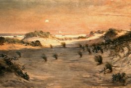 Henry Ossawa Tanner, Sand Dunes at Sunset, Atlantic City, 1885, White House, Washington DC, USA. Detail.