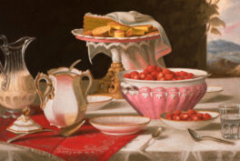 John F. Francis, Dessert, 1872, Godel & Co., Bedford, NY, USA. Detail.