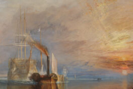 JMW Turner, Fighting Temeraire, 1839, National Gallery, London, UK. Detail.
