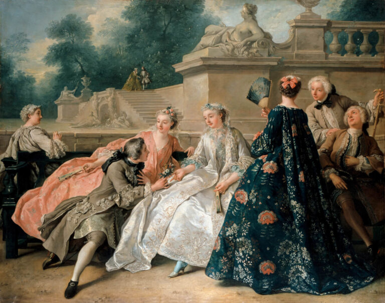Declaration of Love: Jean-François de Troy, The Declaration of Love, 1731, Sanssouci, Potsdam, Germany.
