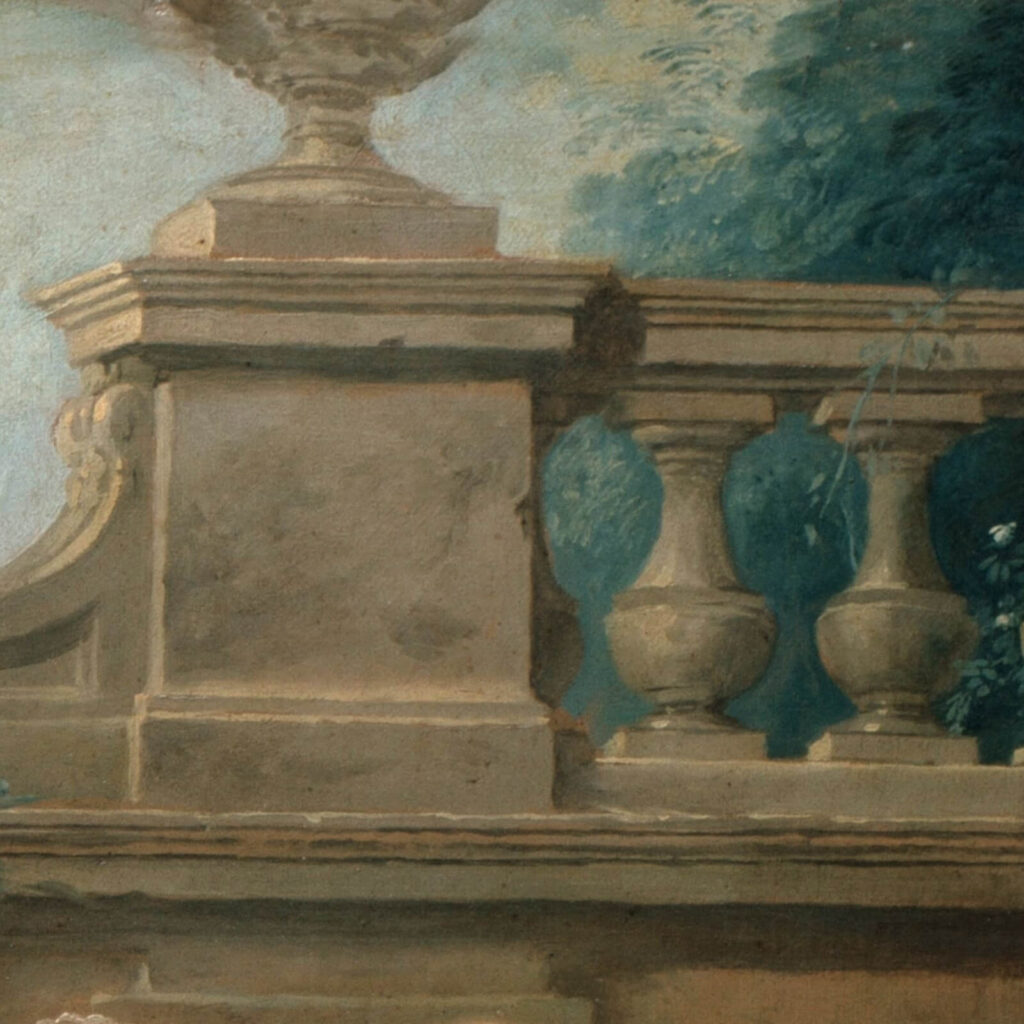 Declaration of Love: Jean-François de Troy, The Declaration of Love, 1731, Sanssouci, Potsdam, Germany. Detail.
