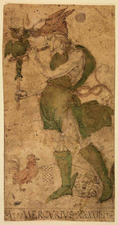 Mantegna Tarocchi Albrecht Dürer Serie A, 42 - Mercury (Cards from the Mantegna Tarocchi)