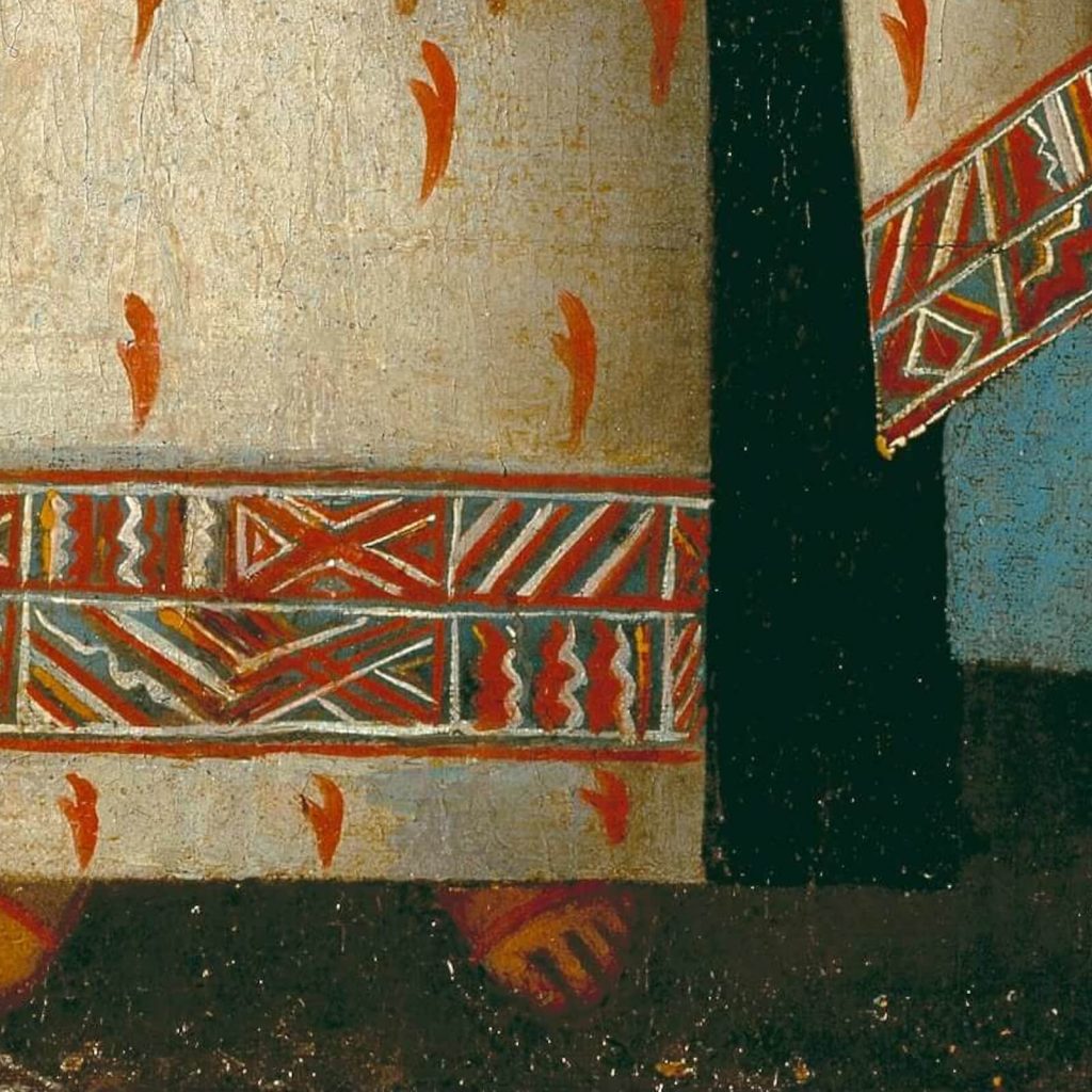 Mama Occollo: Great Princess Mama Occollo, 1850-1870, Cuzco, Peru, Denver Art Museum, Denver, CO, USA. Detail.
