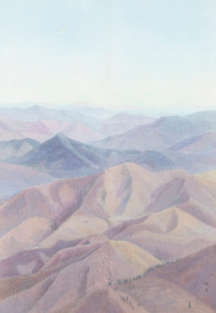 Fukuda Art Museum: Higashiyama Kaii, Evening Moon, 1946, Fukuda Art Museum, Kyoto, Japan.
