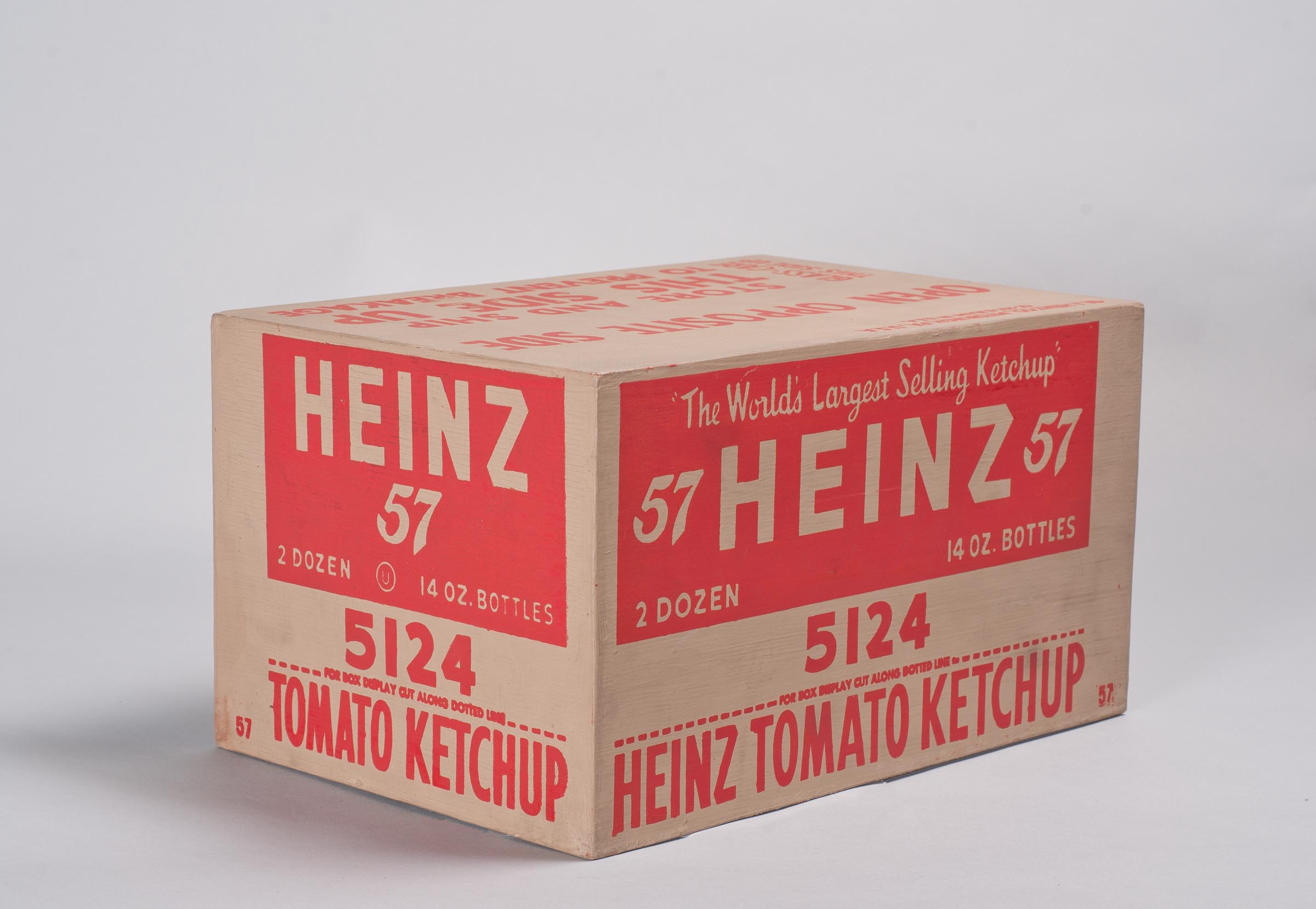 Andy Warhol, Heinz Ketchup, 1964, silkscreen on plywood, The Andy Warhol Museum, Pittsburgh, PA, USA.