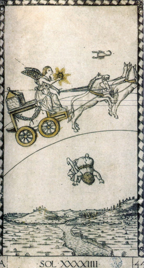 Mantegna Tarocchi Mantegna Tarocchi Engraving no. 44, Sol (The Sun), from the E-series