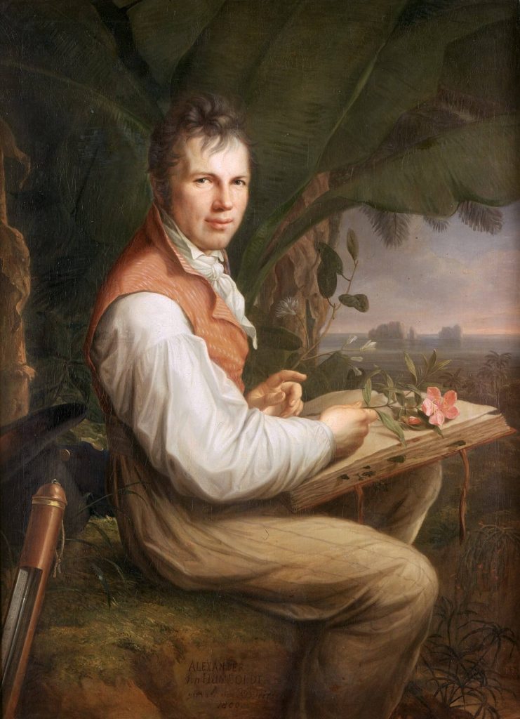 Friedrich Georg Weitsch, Portrait of Alexander von Humboldt, 1806, Alte Nationalgalerie, Berlin, Germany.