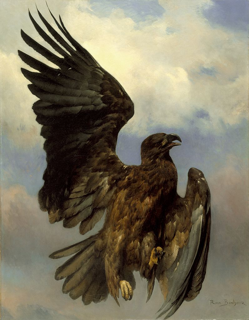 Rosa Bonheur paintings: Rosa Bonheur, The Wounded Eagle, c. 1870, Los Angeles County Museum of Art, Los Angeles, CA, USA.
