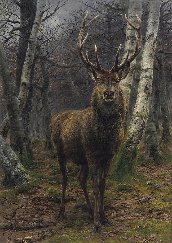 Rosa Bonheur paintings: Rosa Bonheur, King of the Forest, 1878, private collection.
