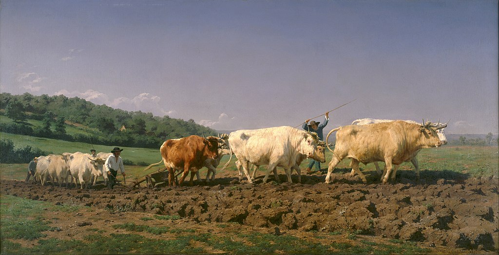 Rosa Bonheur paintings: Rosa Bonheur, Ploughing in the Nivernais, 1849, Musée d’Orsay, Paris, France.
