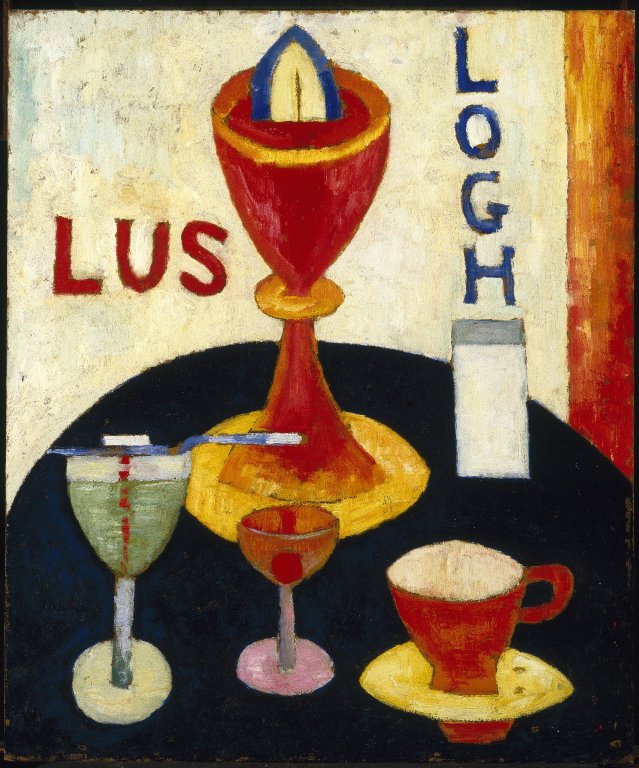 Marsden Hartley: Marsden Hartley, Handsome Drinks, 1916, Brooklyn Museum, New York, USA.
