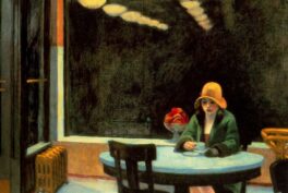 Edward Hopper, Automat, 1927, Des Moines Art Center, Des Moines, Iowa, US, Wikimedia Commons.