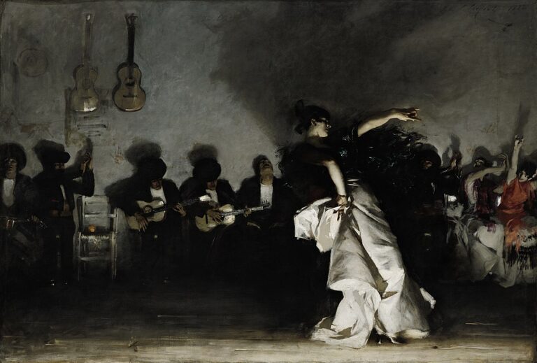 john singer sargent paintings: John Singer Sargent, El Jaleo, 1882, Isabella Stewart Gardner Museum, Boston, MA, USA.
