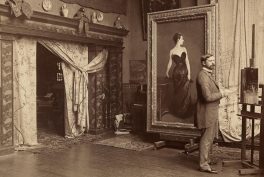 John Singer Sargent in atelier