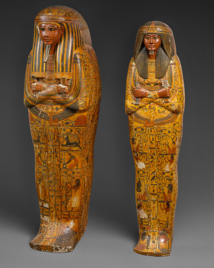 Inner and outer coffins of Khonsu
