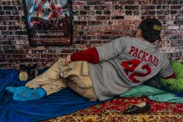 Klaire A. Lockheart, Brodalisque Reclining in the Basement. 2021, Brodalisque