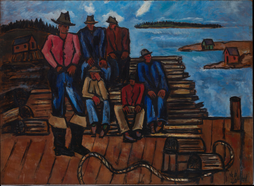 Marsden Hartley: Marsden Hartley, Lobster Fishermen, 1940-1941, The Metropolitan Museum of Art, New York, USA.
