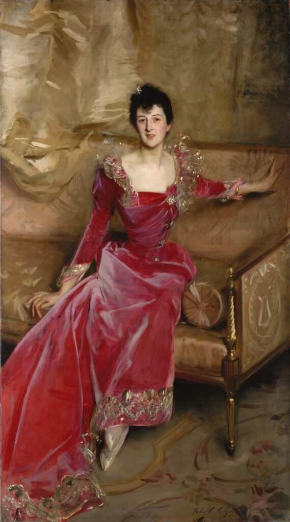 john singer sargent paintings: John Singer Sargent, Mrs. Hugh Hammersley, 1892, Metropolitan Museum of Art, New York City, NY, USA.
