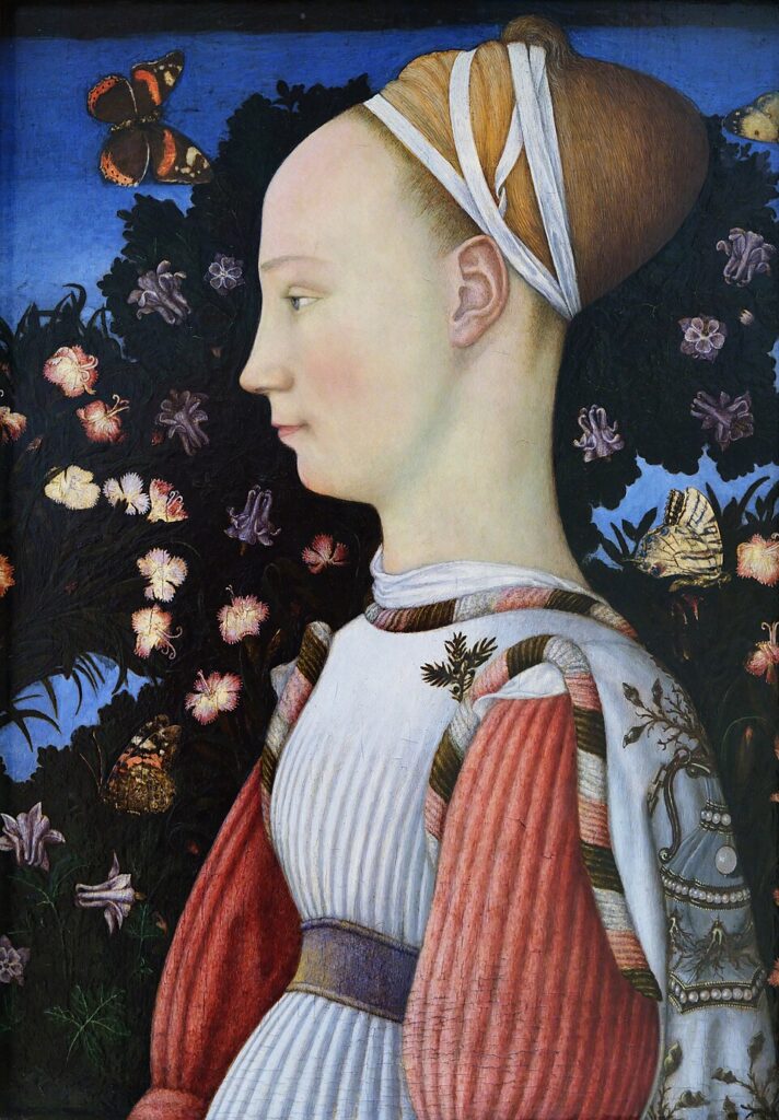 Mona Lisa theft: Pisanello, Portrait of a Princess, 1425–1450, Louvre, Paris, France.
