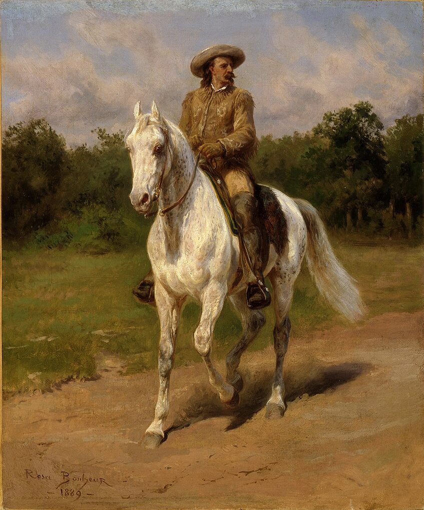 Rosa Bonheur paintings: Rosa Bonheur, Portrait of Colonel William F. Cody, 1889, Whitney Western Art Museum, Cody, WY, USA.
