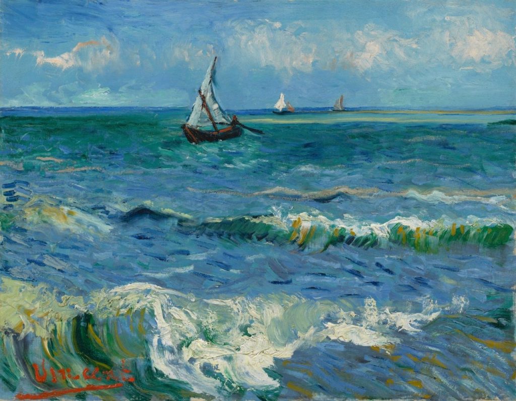 Mental Health van gogh: Vincent van Gogh, Seascape near Les Saintes Maries-de-la-mer,