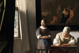 * Johannes Vermeer, Lady Writing a Letter with her Maid (c. 1670–71), National Gallery of Ireland in Dublin, Ireland.