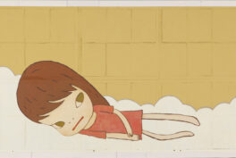 Yoshitomo Nara, One Foot in the Groove, 2012. Courtesy Private collection. © Yoshitomo Nara, courtesy Yoshitomo Nara Foundation.