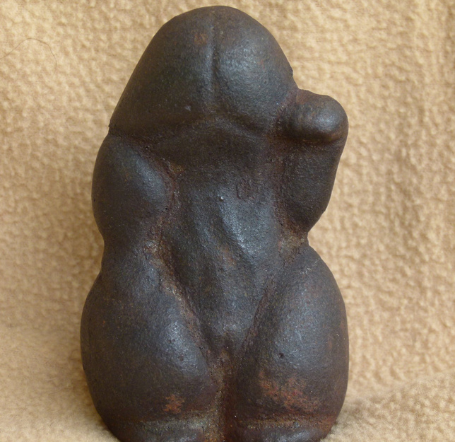 Maneki Neko: Good luck Phallus Iron Statue, 18th century