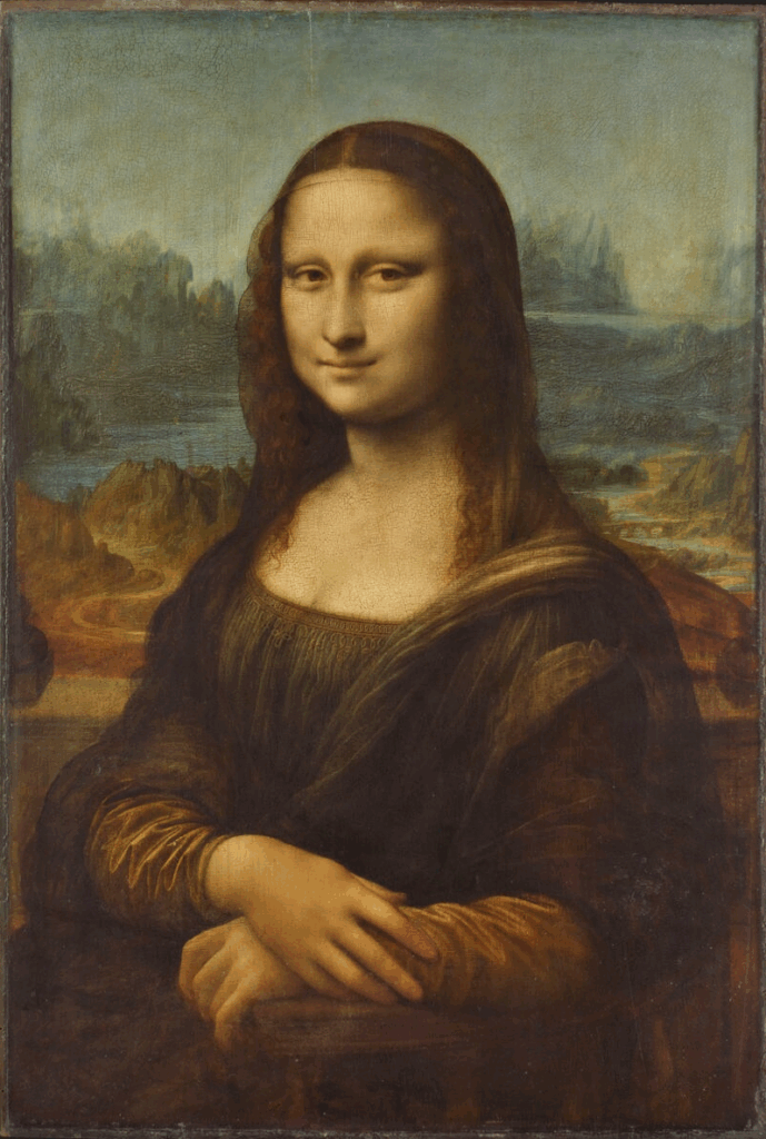 Mona Lisa theft: Leonardo da Vinci, Mona Lisa, 1503–1519, Louvre, Paris, France.
