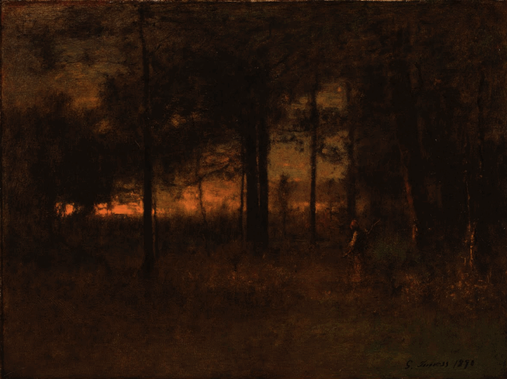 tonalism: George Inness, Sunset, 1890, Milwaukee Art Museum, Milwaukee, WI, USA.
