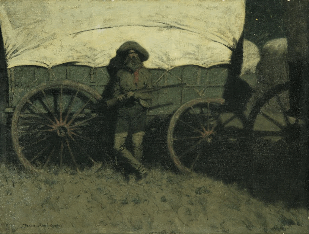 tonalism: Frederic Remington, The Sentinel, 1907, Frederic Remington Art Museum, Ogdensburg, NY, USA.
