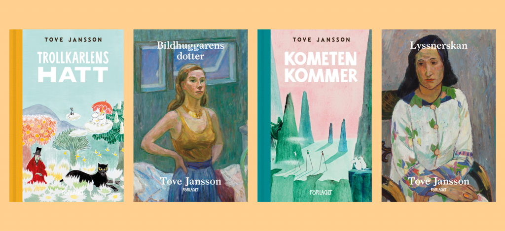 Tove Jansson Moomins: Tove Jansson’s selection of adult fiction books. Forlaget.
