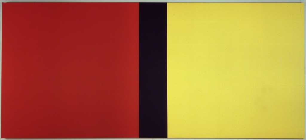 Barnett Newman, Who's Afraid of Red, Yellow, and Blue IV, 1969-70, oil on canvas, Artsy.