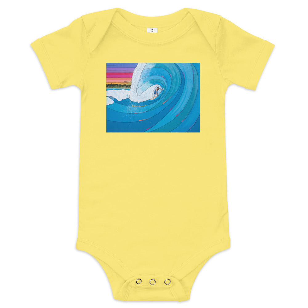 Big Wave Surfer - Baby short sleeve one piece