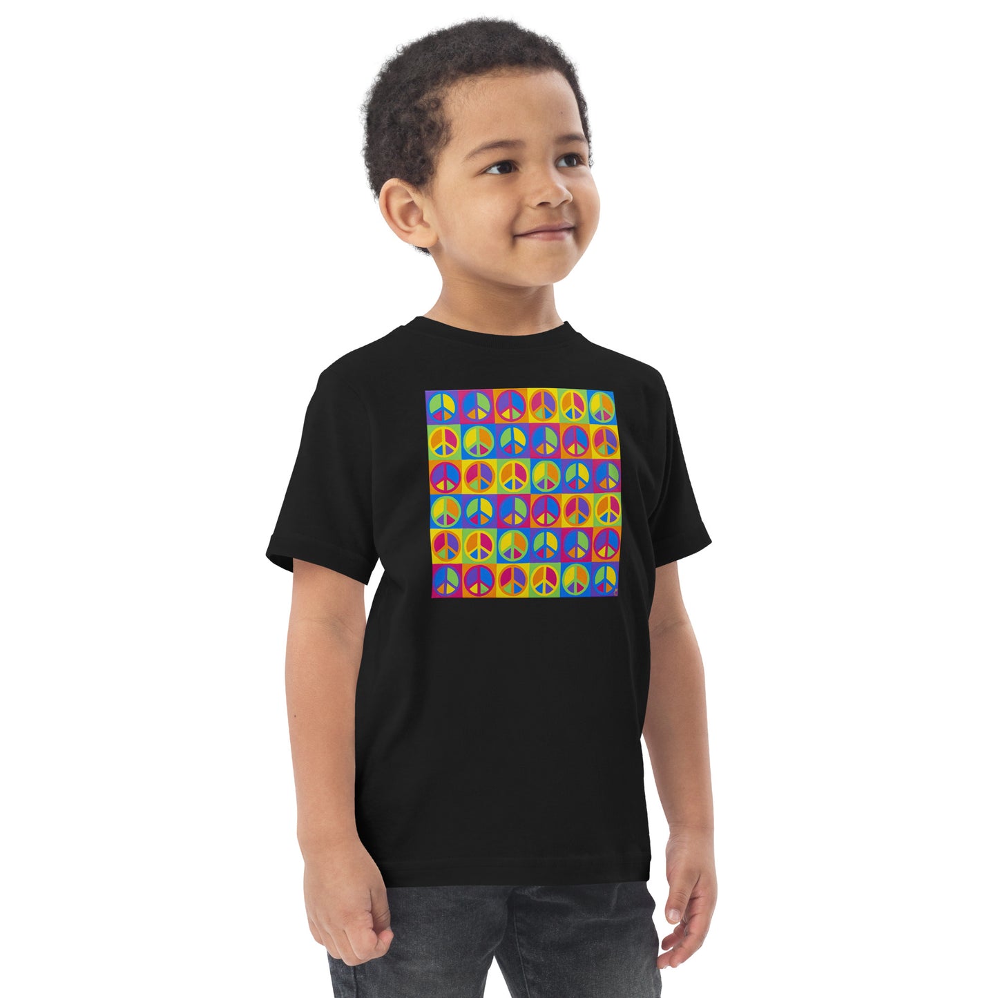 Peace Squared - Toddler jersey t-shirt