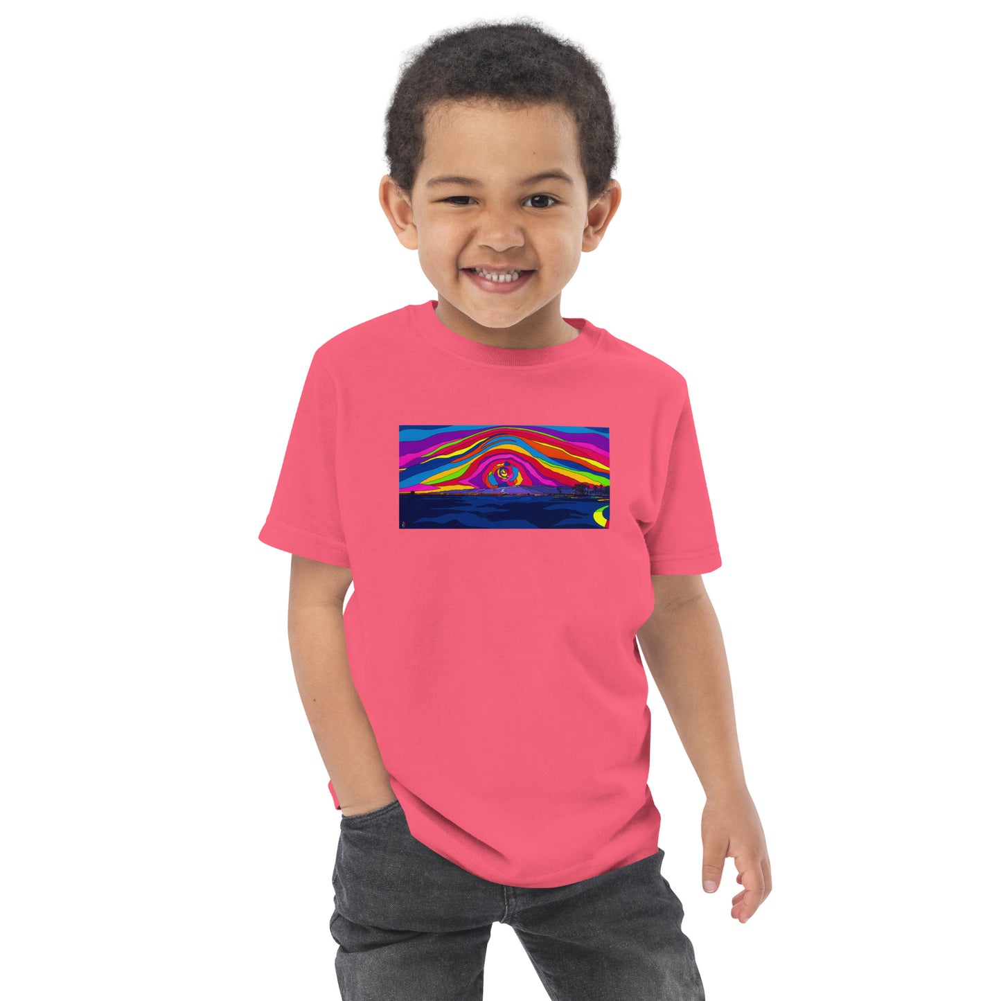 Rose Ave Sunset - Toddler jersey t-shirt
