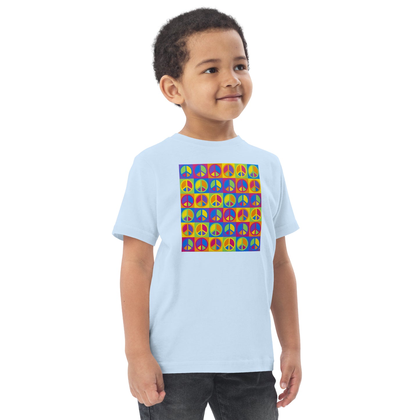 Peace Squared - Toddler jersey t-shirt