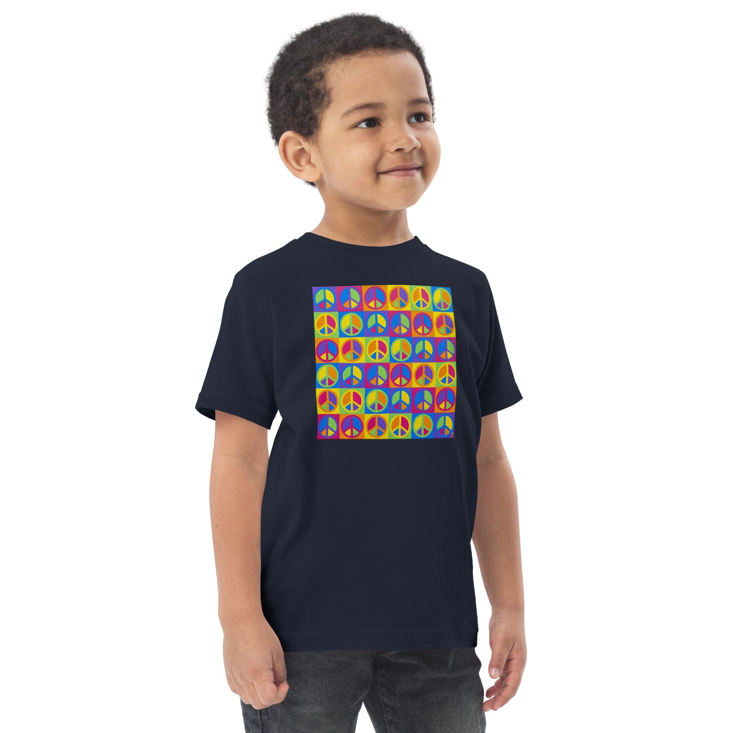 Peace Squared - Toddler jersey t-shirt