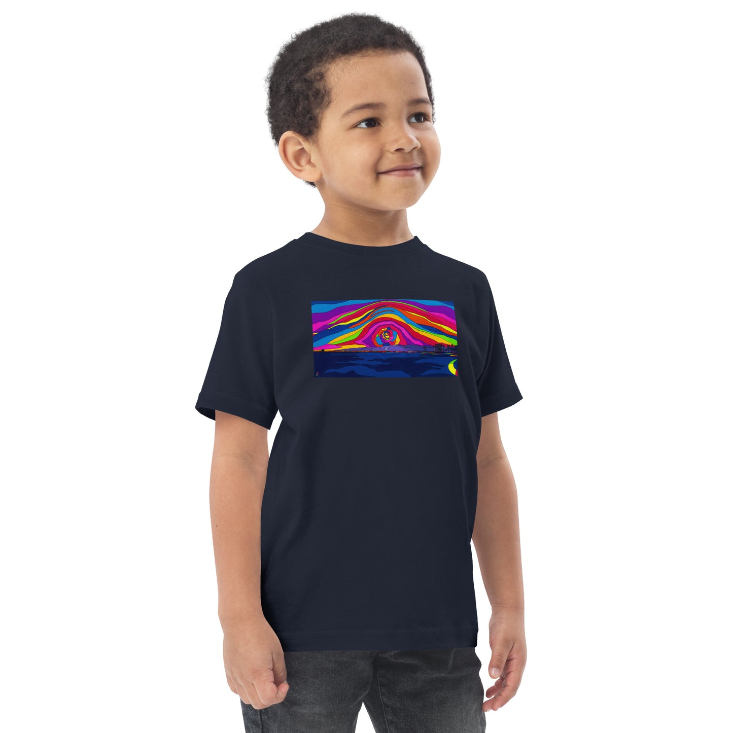 Rose Ave Sunset - Toddler jersey t-shirt